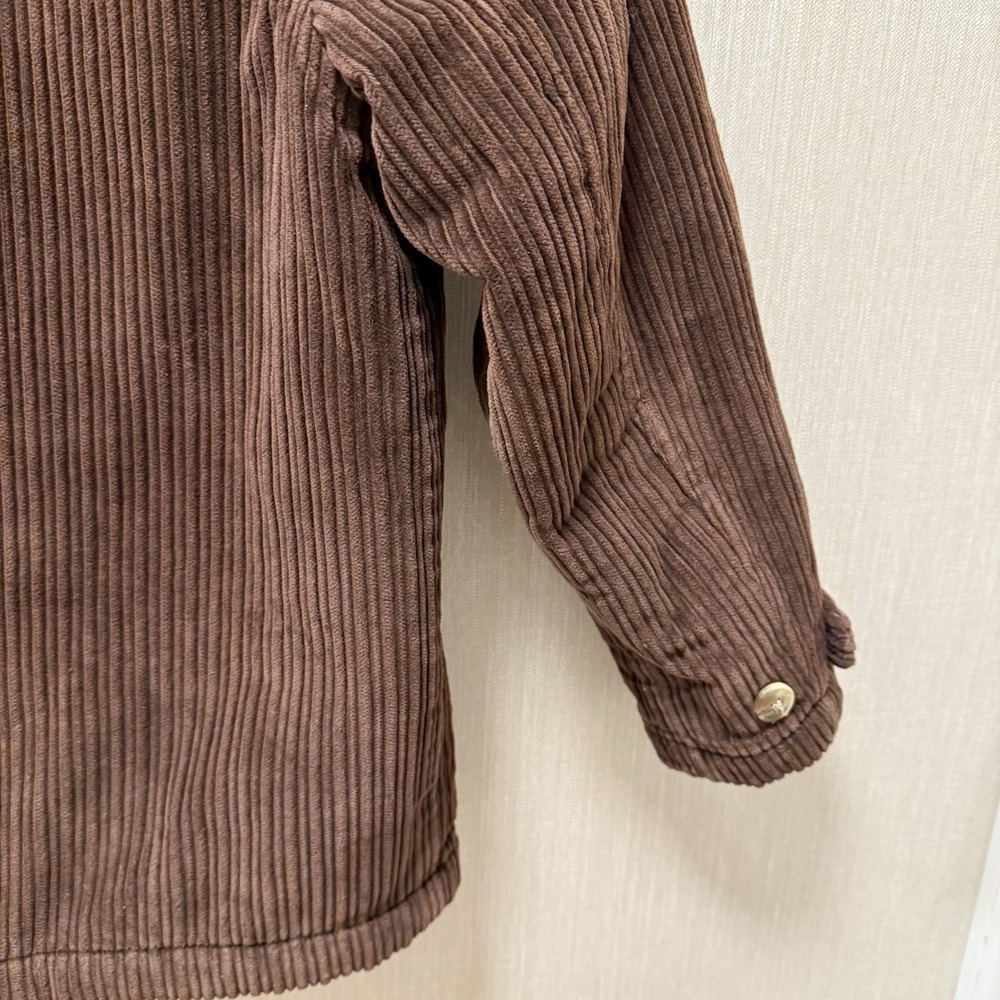 Hanna Andersson Brown Corduroy Toggle Close Coat 130 Sz 8 Kids - Picture 9 of 9